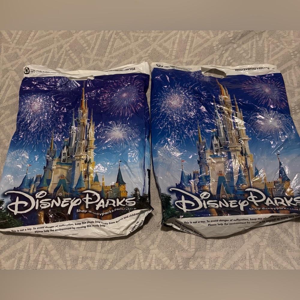 Walt Disney World Parks Shopping Bags Lot of 2